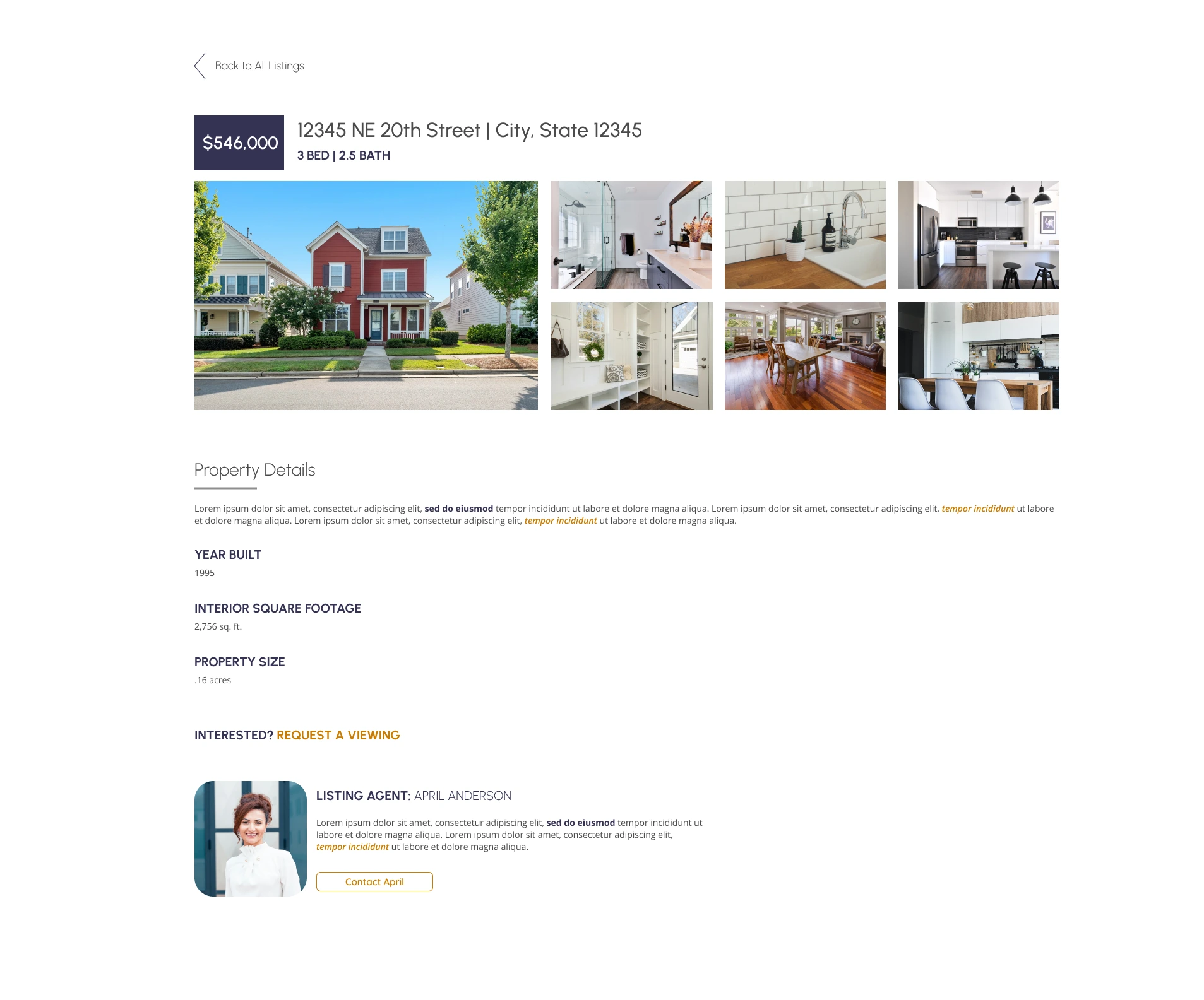 website design for property portfolio