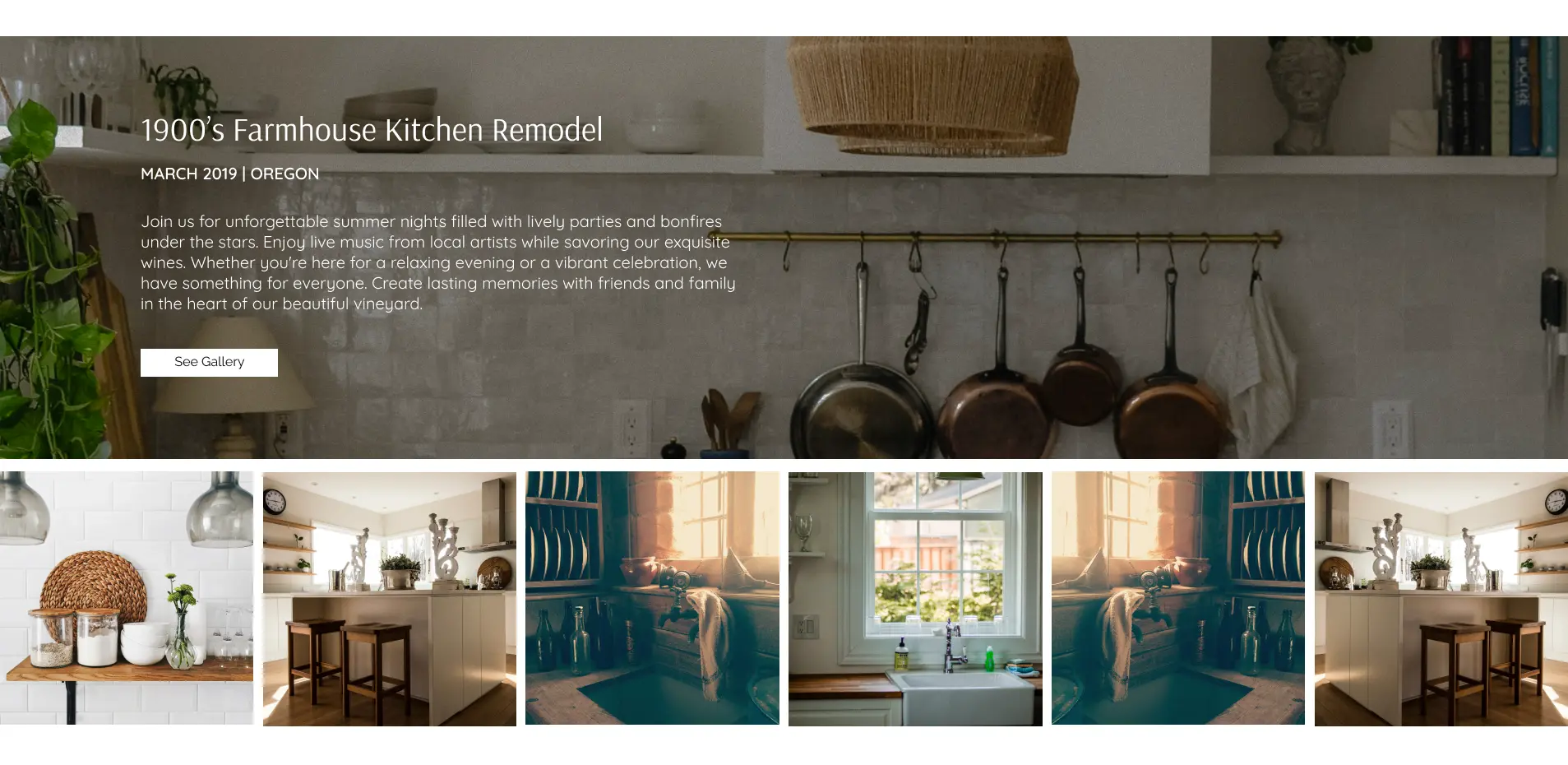 website design for portfolio display