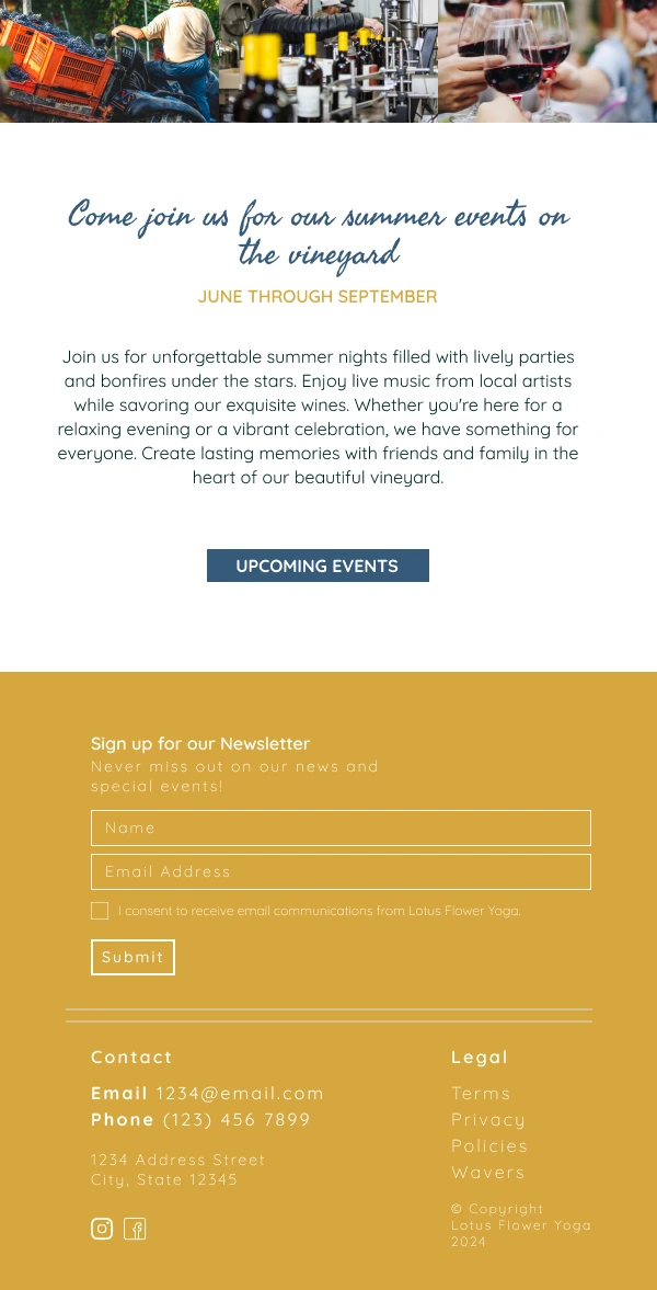 mobile design for footer